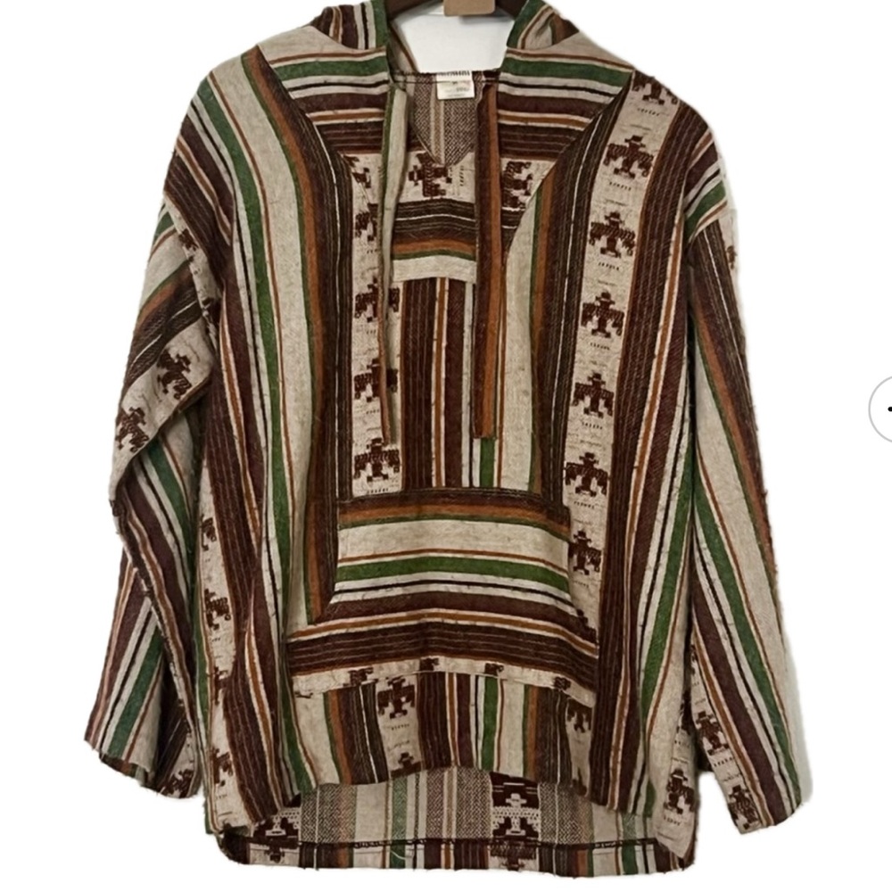 Striped Hooded Baja Jacket